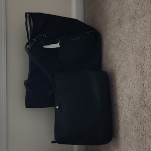 Splendid Key West Black 3 Piece Tote Set NWT